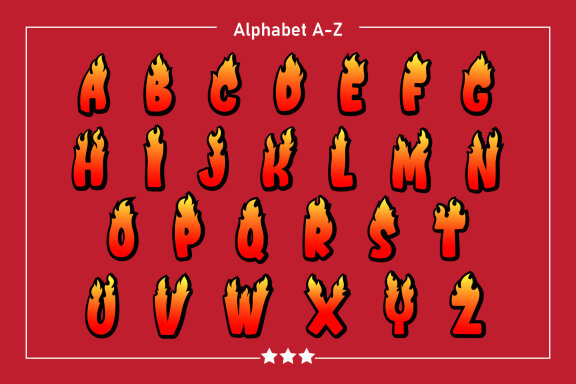 Hot Fire Font
