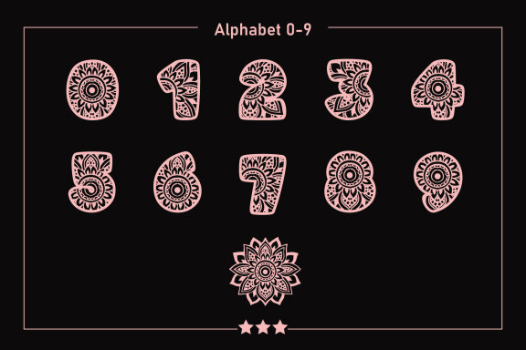 ABC Mandala Fonts