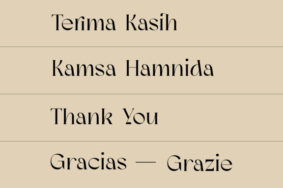 Meisha Nagita - Unique Serif