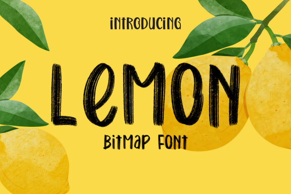 Lemon Bitmap Font