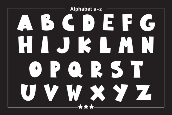Cute Fruit Color Font
