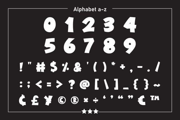 Cute Fruit Color Font