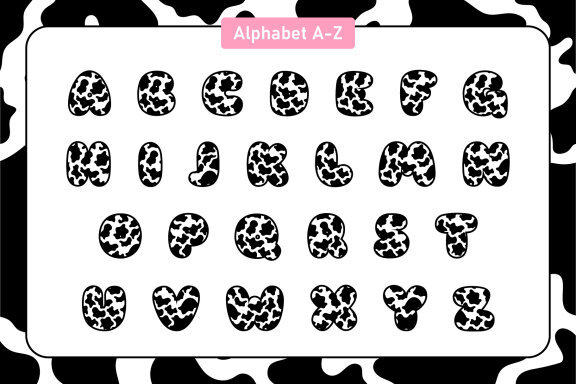 Cute Cow Color Fonts