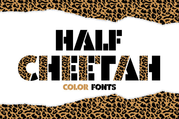 Half Cheetah Color fonts