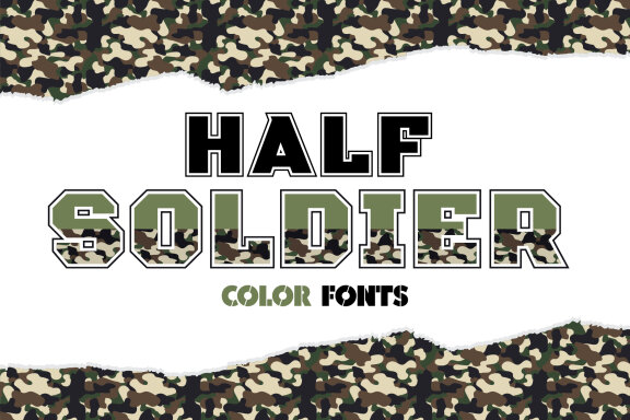 Half Soldier Color Fonts