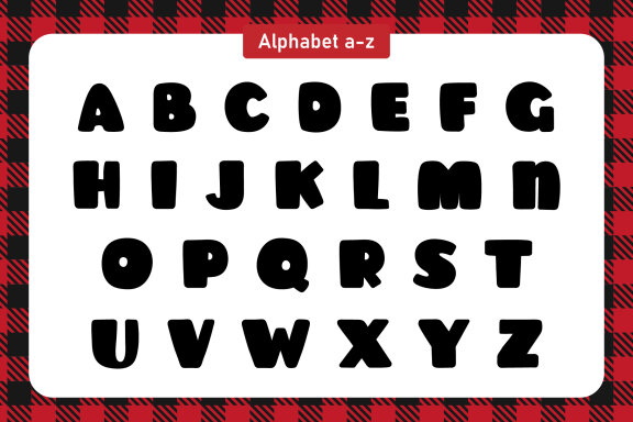 Cute Plaid Font