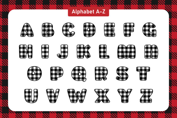Cute Plaid Font