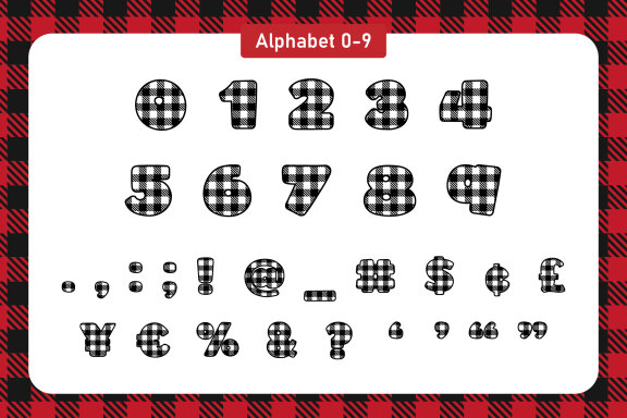 Cute Plaid Font