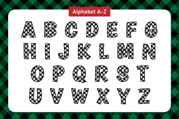Buffalo Plaid Decorative Fonts