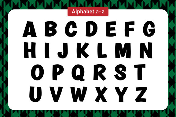 Buffalo Plaid Decorative Fonts