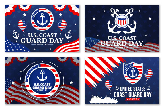 13 United States Coast Guard Day Illustration