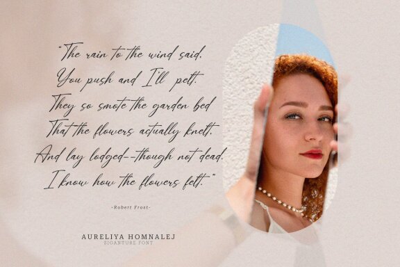 Aureliya Homnalej | Elegant Script