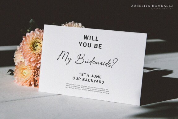 Aureliya Homnalej | Elegant Script