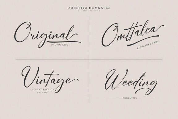 Aureliya Homnalej | Elegant Script