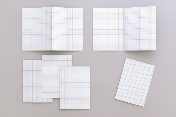 A5 A4 Tri and Bifold Brochure Mockup