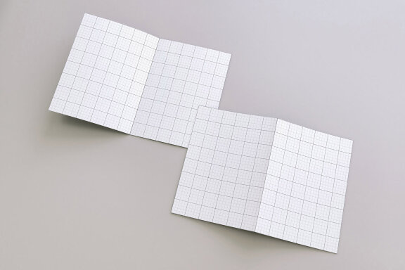 A5 A4 Tri and Bifold Brochure Mockup