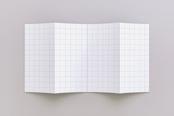 Four Accordion Fold Brochure Mockup