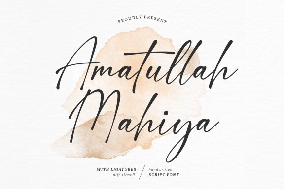 Amatullah Mahiya | Chic Calligraphy