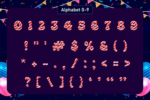Balloon Groovy Bitmap and Color Font