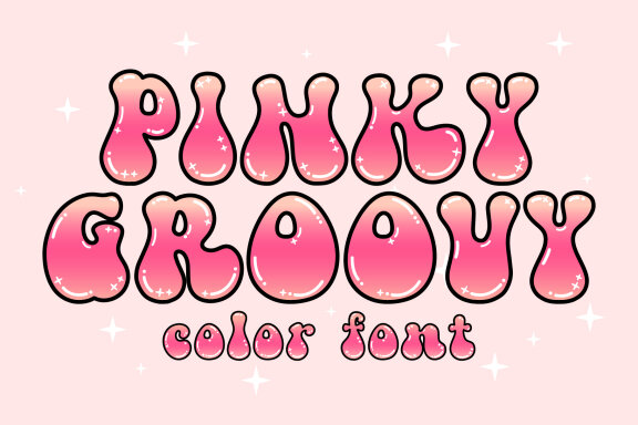 Pinky Groovy Color Font