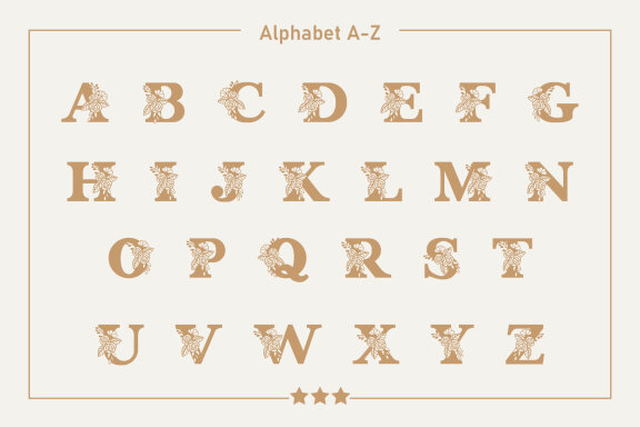 Iris Monogram Fonts