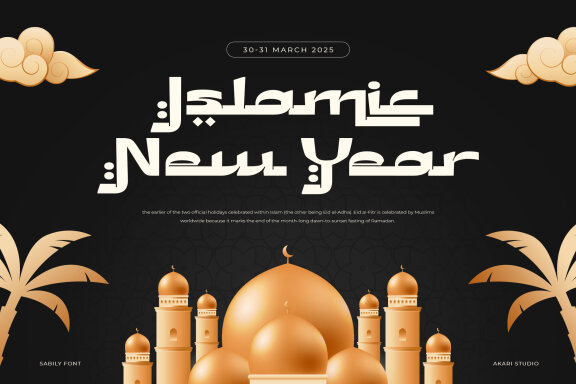 Sabily - An Arabic Style Typeface
