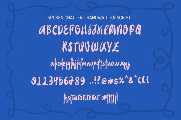 Spoken Chatter Font Duo