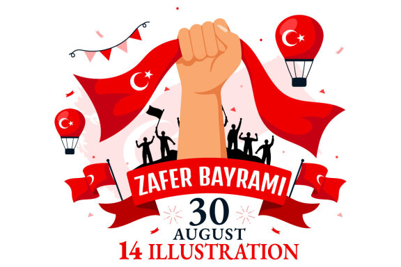 14 Turkey Victory Day Illustration
