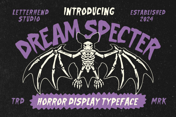 Dream Specter Horror Display Typeface