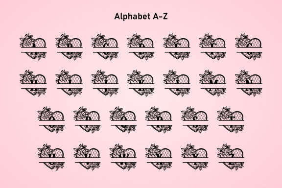 Love Monogram Decorative Font