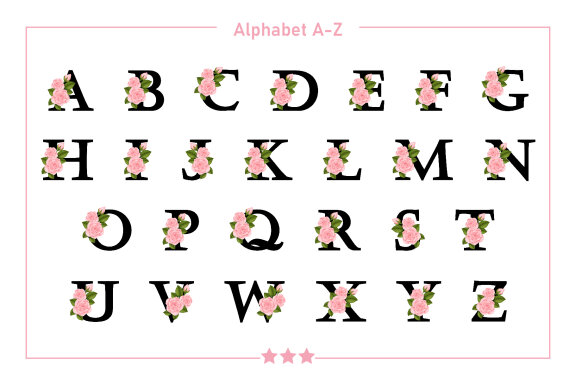 Aroma Monogram Decorative Fonts