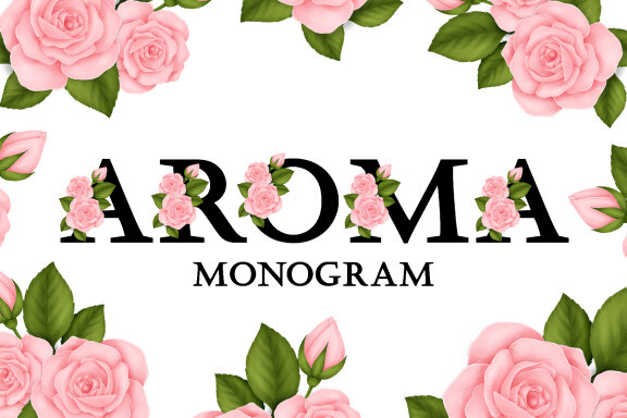 Aroma Monogram Decorative Fonts