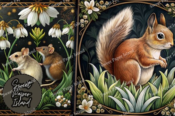 Pack Of 15 Digital Papers - Guardians of the Ancient Forest 