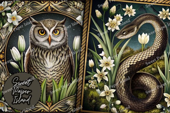 Pack Of 15 Digital Papers - Guardians of the Ancient Forest 