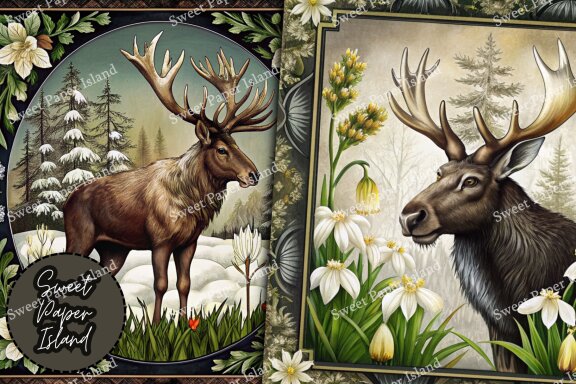 Pack Of 15 Digital Papers - Guardians of the Ancient Forest 