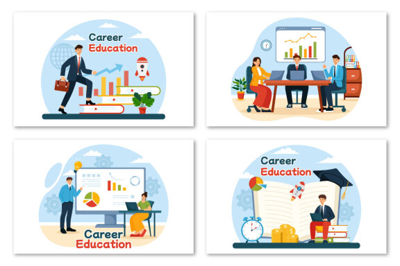 10 Career Education Illustration