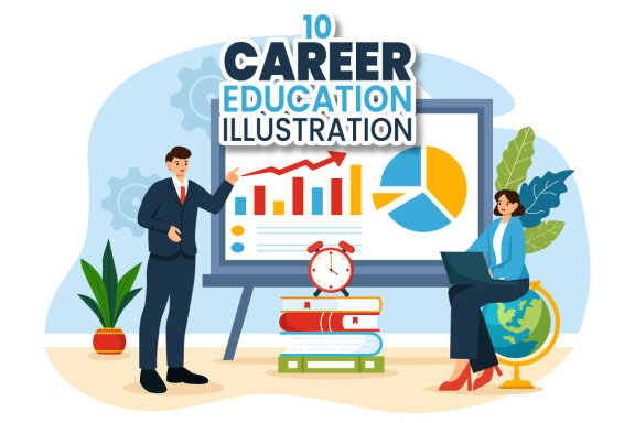 10 Career Education Illustration