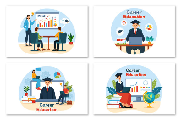 10 Career Education Illustration