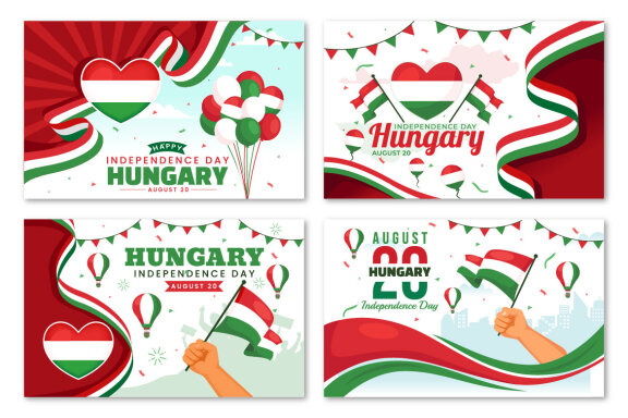 15 Hungary Independence Day Illustration
