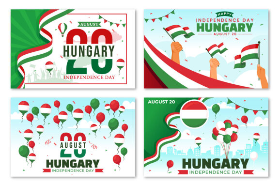 15 Hungary Independence Day Illustration