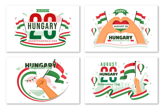 15 Hungary Independence Day Illustration