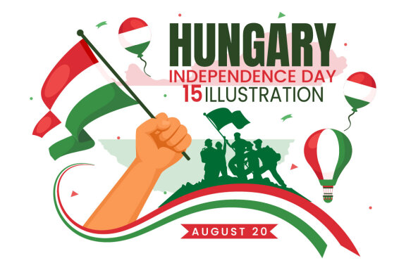 15 Hungary Independence Day Illustration