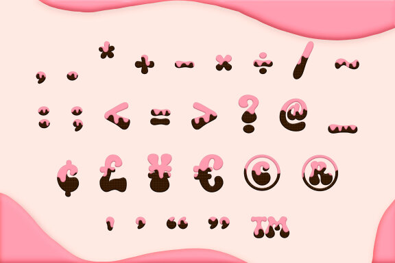 Pinky Cookie Bitmap Font