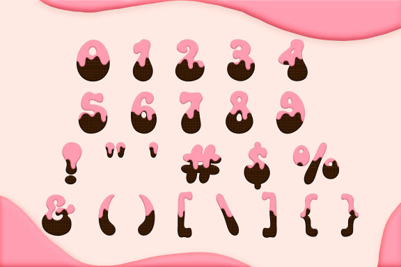 Pinky Cookie Bitmap Font