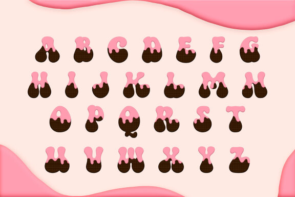 Pinky Cookie Bitmap Font