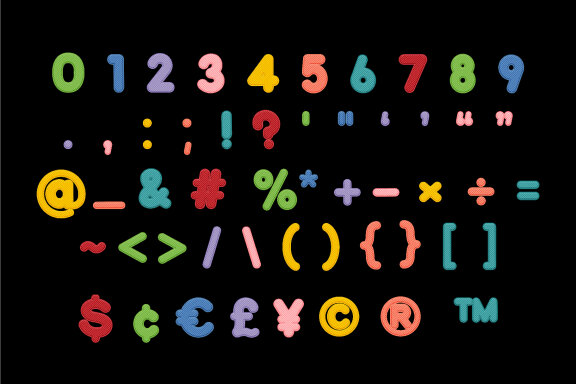 Smart Kids Bitmap Font