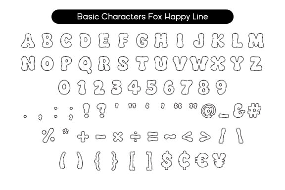 Fox Happy & Fox Happy Line Duo Font