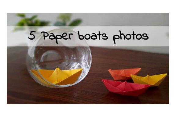 5 Paper boats photos