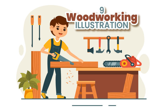 9 Woodworking Illustration
