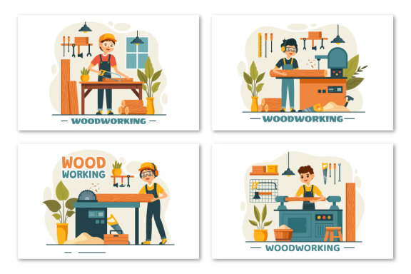 9 Woodworking Illustration